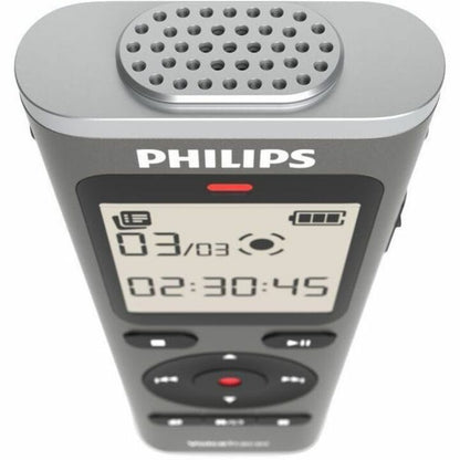 Philips VoiceTracer DVT1170 Digital Voice Recorder - [Built-in] Microphone, Speaker - 128 GB Flash Memory - microSD Supp