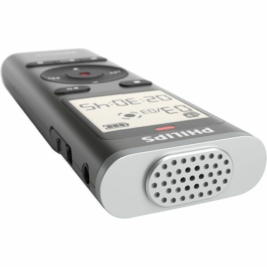 Philips VoiceTracer DVT1170 Digital Voice Recorder - [Built-in] Microphone, Speaker - 128 GB Flash Memory - microSD Supp