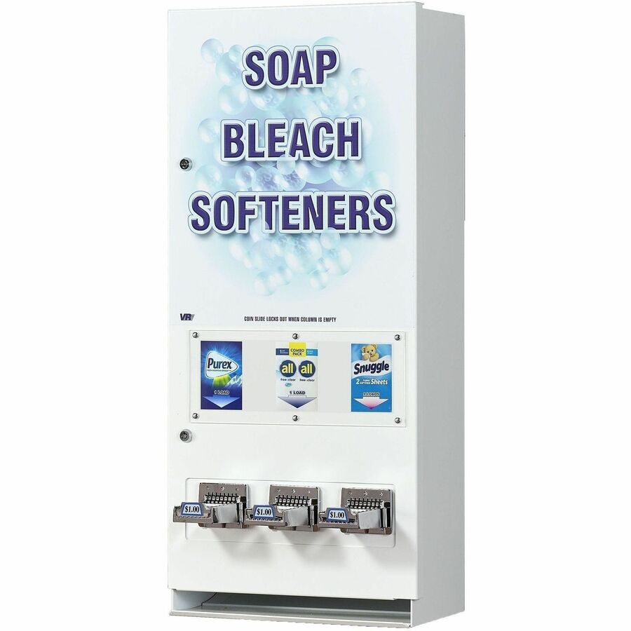 Vend-Rite VendMaster 394 Merchandising Vender - 16.3" Width x 37.8" Depth x 9.5" Height x 37.8" Length - White, Blue - 1