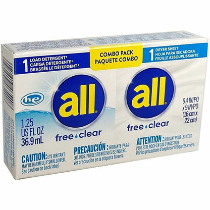 All free & clear Single-Use Combo Packs - 100 / Carton