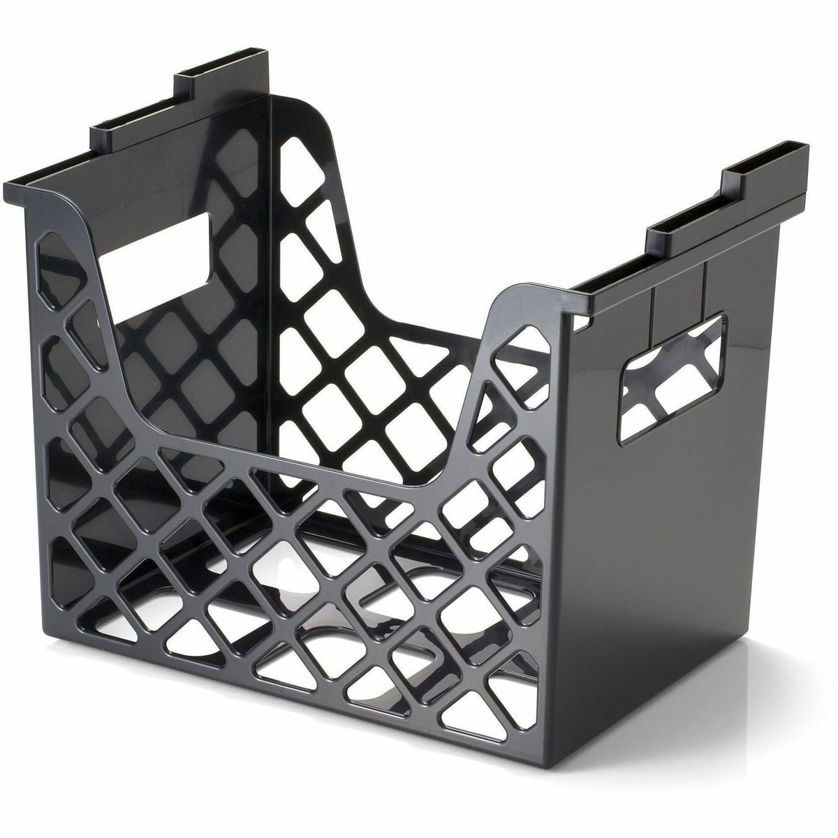 Business Source Desktop File Organizer - Desktop - 30% Recycled - Black - 2 / Carton