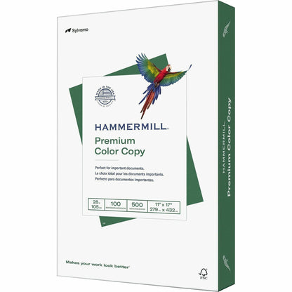 Hammermill Premium Color Copy Paper - 100 Brightness - Ledger/Tabloid - 11" x 17" - 28 lb Basis Weight - Ultra Smooth - 