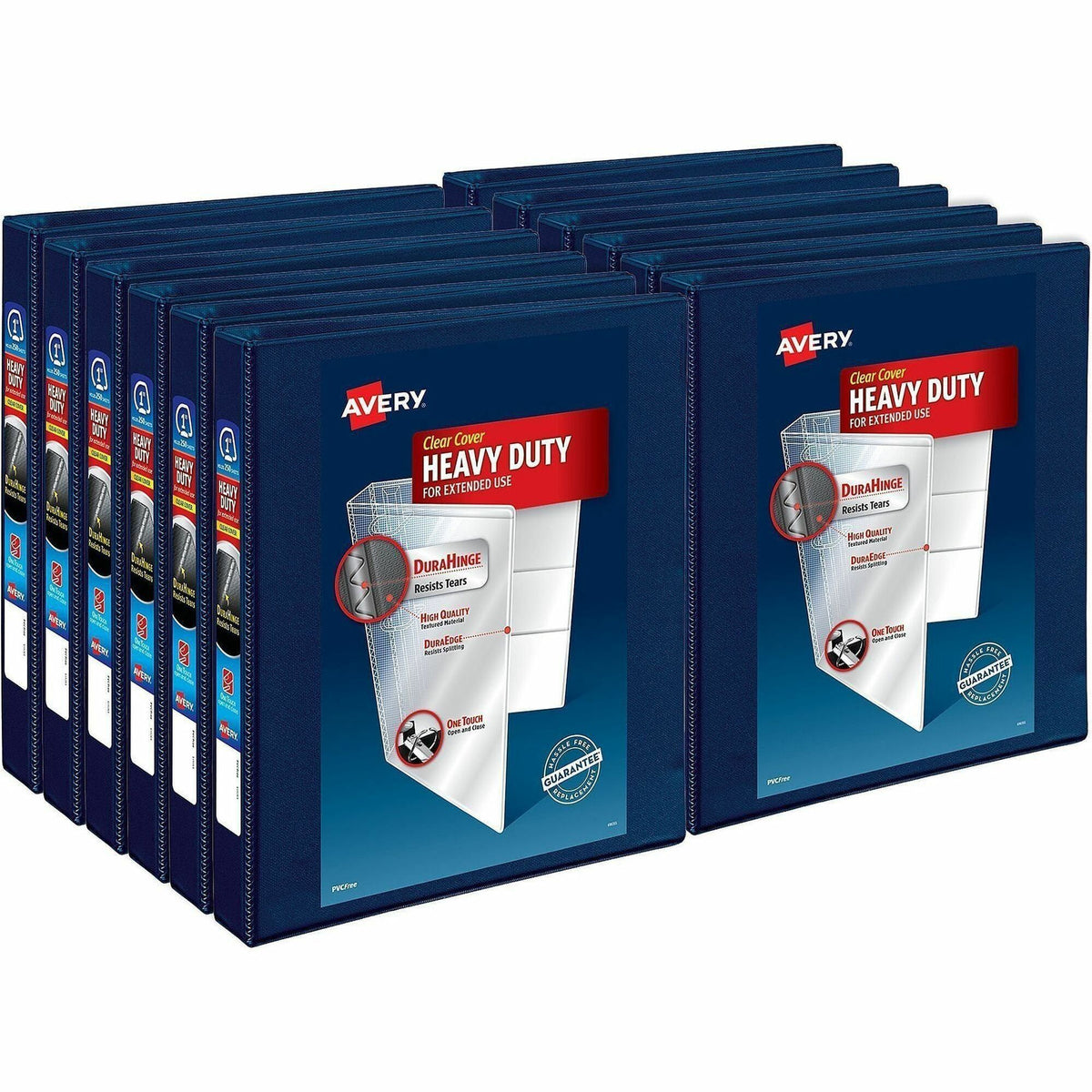 Avery® One Touch Heavy-Duty View Binder - 1" Binder Capacity - Letter - 8 1/2" x 11" Sheet Size - 275 Sheet Capacity - 1