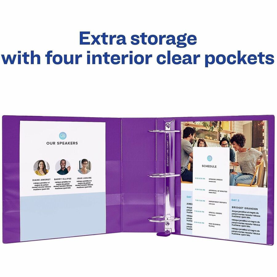 Avery® One Touch Heavy-Duty View Binder - 2" Binder Capacity - Letter - 8 1/2" x 11" Sheet Size - 540 Sheet Capacity - 2