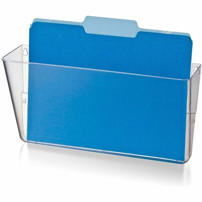 Business Source Expandable Pocket File System - 7" Height x 13" Width x 4" Depth - Interlockable, Expandable - Clear