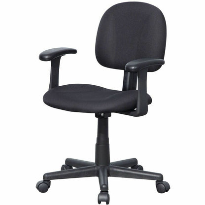 NuSparc Multi-Task Chair - Fabric Seat Material - Fabric Back Material - 5-star Base - Black - Armrest - 1 Each