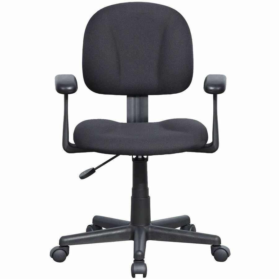 NuSparc Multi-Task Chair - Fabric Seat Material - Fabric Back Material - 5-star Base - Black - Armrest - 1 Each