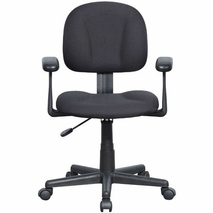 NuSparc Multi-Task Chair - Fabric Seat Material - Fabric Back Material - 5-star Base - Black - Armrest - 1 Each