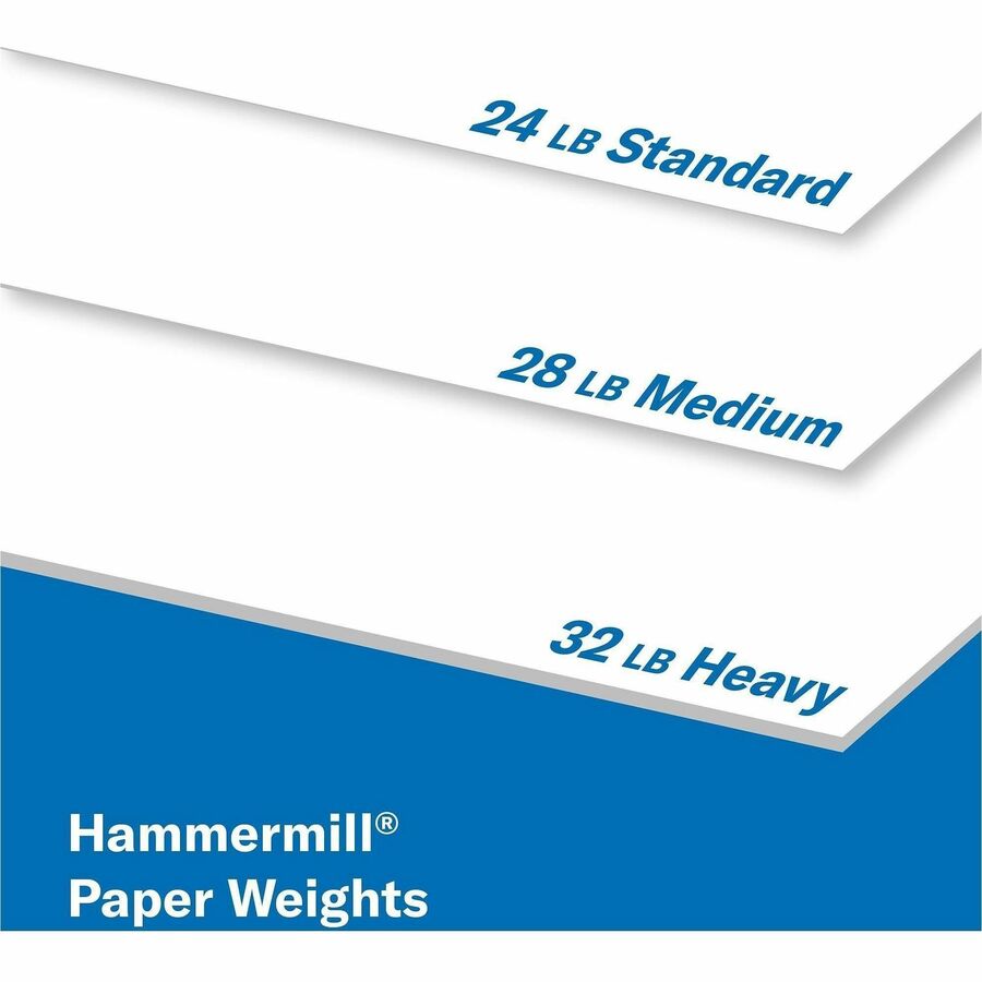 Hammermill Premium 28 lb Laser Print Paper - Letter - 8 1/2" x 11" - 28 lb Basis Weight - Ultra Smooth - FSC - Jam-free,