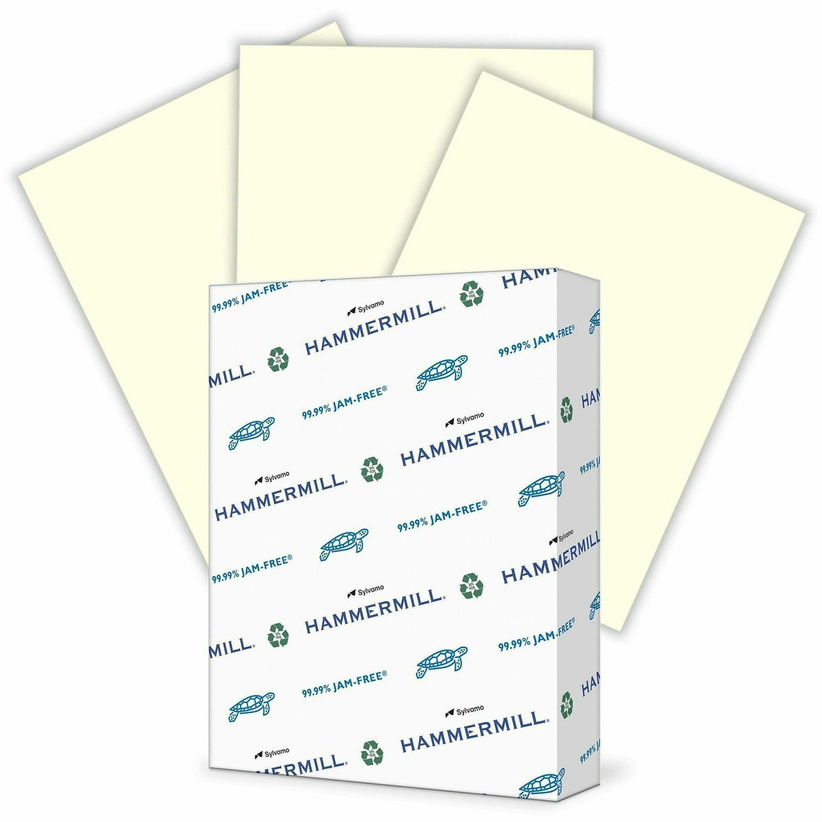 Hammermill Colors Copy Paper - Letter - 8 1/2" x 11" - 20 lb Basis Weight - Jam-free, Eco-friendly - Cream - 500 Sheets 
