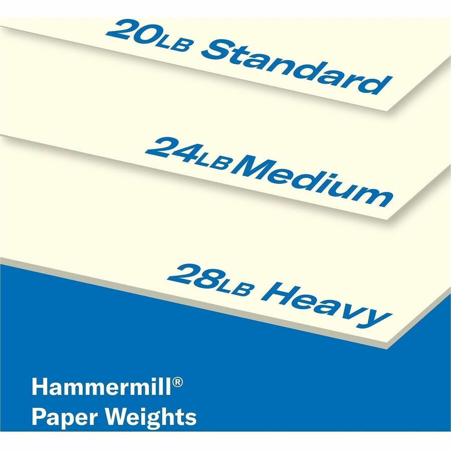 Hammermill Colors Copy Paper - Letter - 8 1/2" x 11" - 20 lb Basis Weight - Jam-free, Eco-friendly - Cream - 500 Sheets 