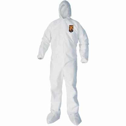 Ansell Health KleenGuard A30 Protection Coveralls - Recommended for: Pharmaceutical, Maintenance - 4XL - 25 / Carton