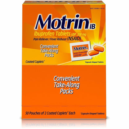 Motrin Ibuprofen Pain Reliever - For Headache, Pain, Fever, Common Cold, Muscular Pain, Arthritis, Toothache, Backache, 