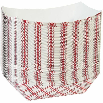 Genuine Joe Paper Food Tray - Food - Disposable - Multi - Paper Body - 1 Carton