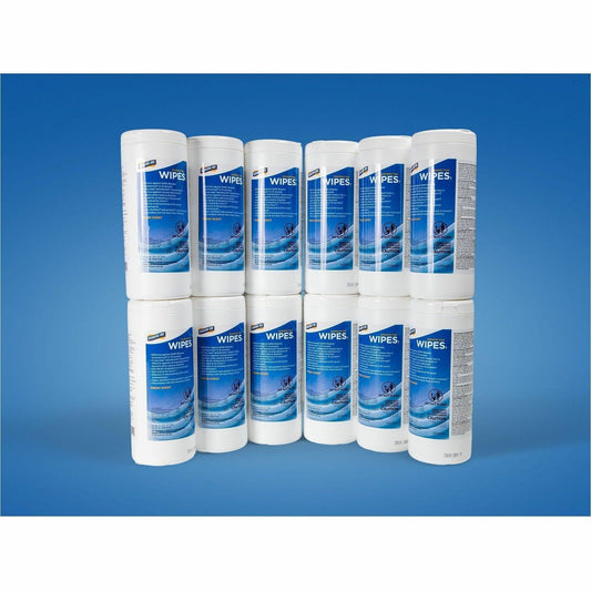 Genuine Joe Broad-Spectrum Disinfectant Wipes - For Multi Surface - Wipe - Recommended For: Bacteria Remover - Blue - 35