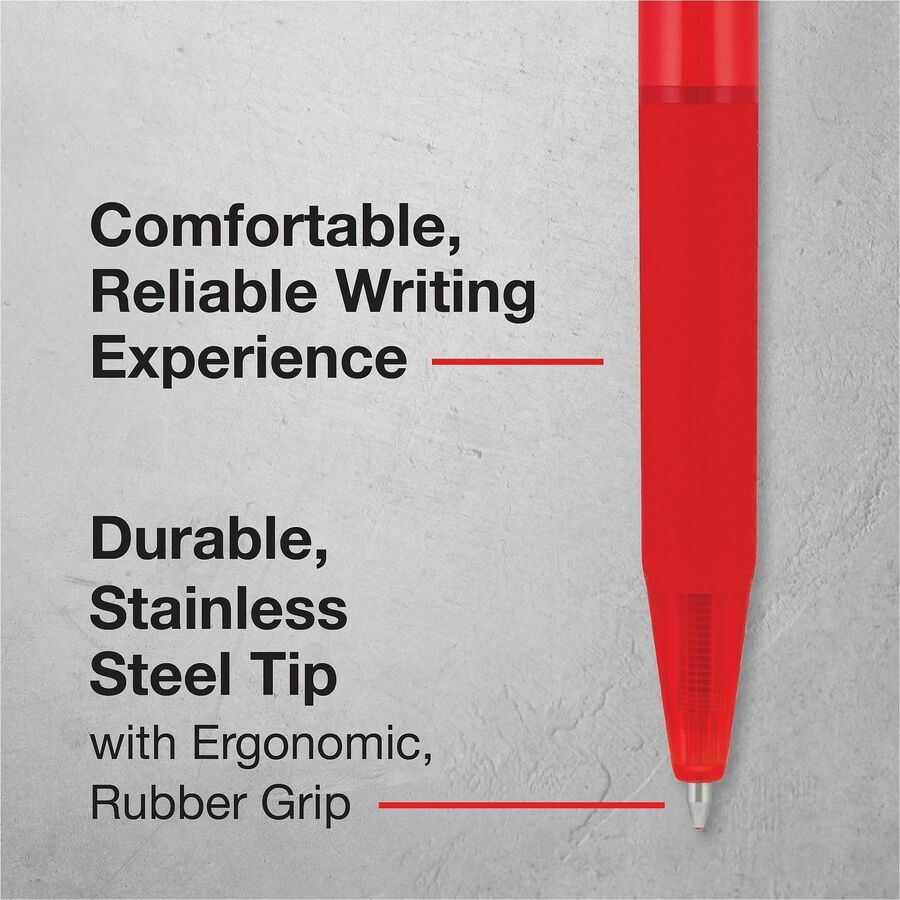 Pilot BP-1 RT Ballpoint Pens - 1.0 mm Pen Point - Retractable - Red Ink - Oil Based - Stainless Steel Tip - Writing, Sch
