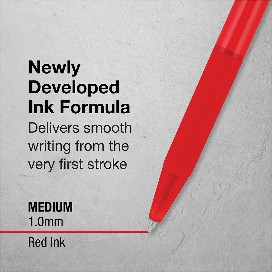 Pilot BP-1 RT Ballpoint Pens - 1.0 mm Pen Point - Retractable - Red Ink - Oil Based - Stainless Steel Tip - Writing, Sch