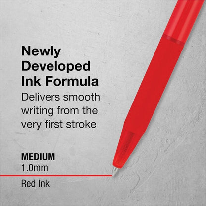 Pilot BP-1 RT Ballpoint Pens - 1.0 mm Pen Point - Retractable - Red Ink - Oil Based - Stainless Steel Tip - Writing, Sch