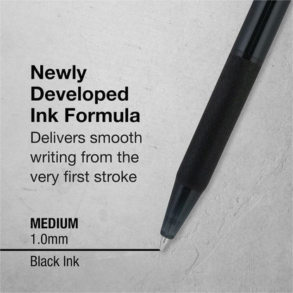 Pilot BP-1 RT Ballpoint Pens - 1.0 mm Pen Point - Retractable - Black Ink - Oil Based - Stainless Steel Tip - Writing, S