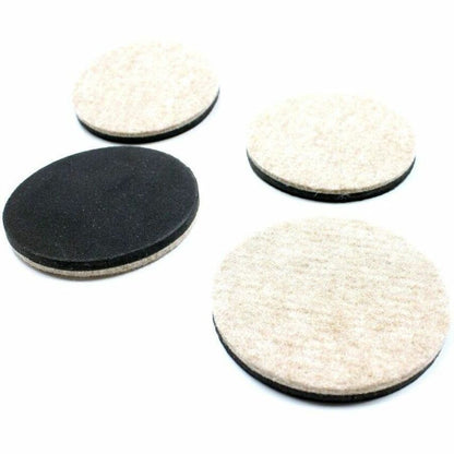 Lorell Slide-All Floor Sliders for Hard Floors - Non-slip, Reusable - Felt, Foam - Biege - 10 / Carton