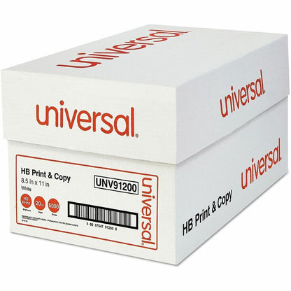 Universal High-Bright Multi-Purpose Paper - Letter - 8 1/2" x 11" - 20 lb Basis Weight - Smooth - High Brightness, Print