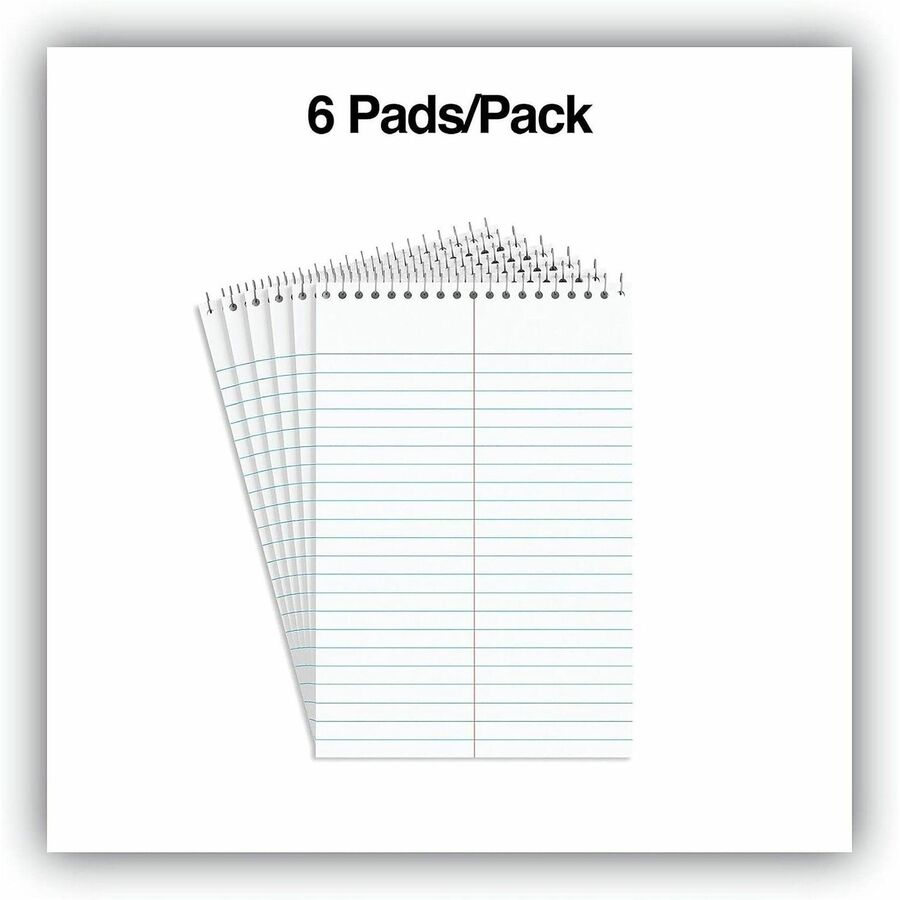 Business Source Green Tint Steno Notebook - 1 Subject(s) - Spiral - Gregg Ruled Red Margin - 16 lb Basis Weight - 6" x 9