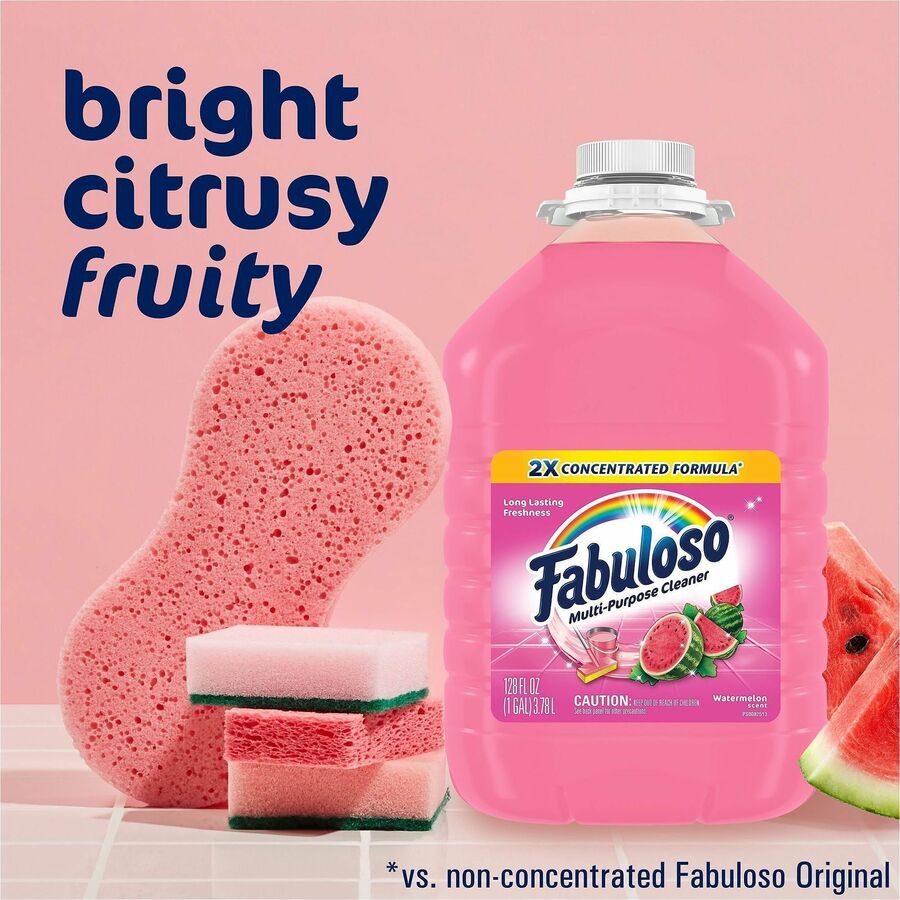 Fabuloso All-Purpose Cleaner - For Multipurpose, Multi Surface - Concentrate - Watermelon Scent - 4 / Carton