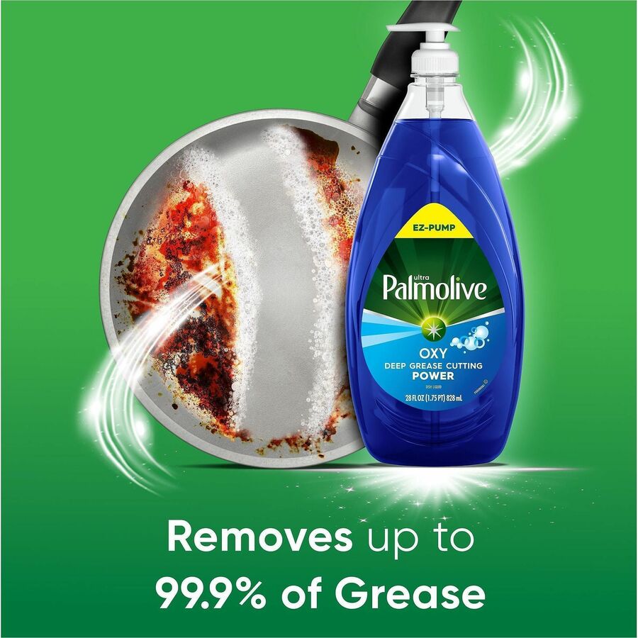 Palmolive Ultra Dish Soap Oxy Degreaser - For Dish, Pot, Pan - Liquid - 28 fl oz (0.9 quart) - 4 / Carton
