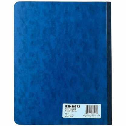 Business Source Letter Report Cover - 3" Folder Capacity - 8 1/2" x 11" - Dark Blue - 0% Recycled - 4 / Carton