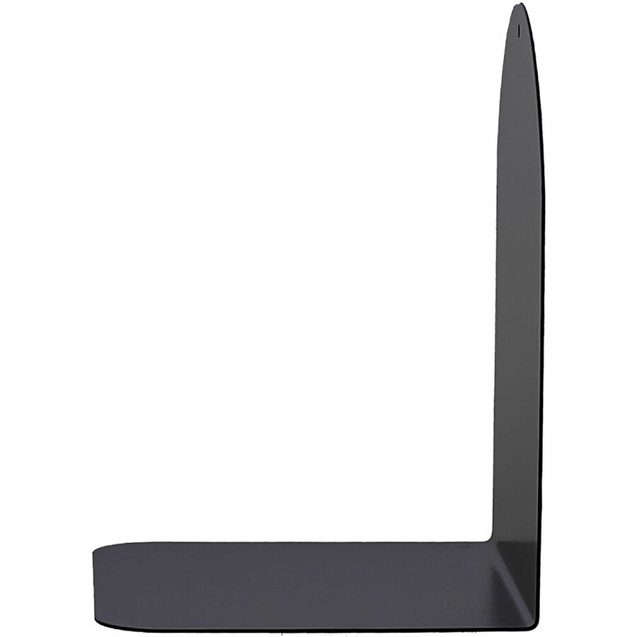 Business Source Steel Bookends - 7" Height - Magnetic - Black - Steel - 24 / Carton