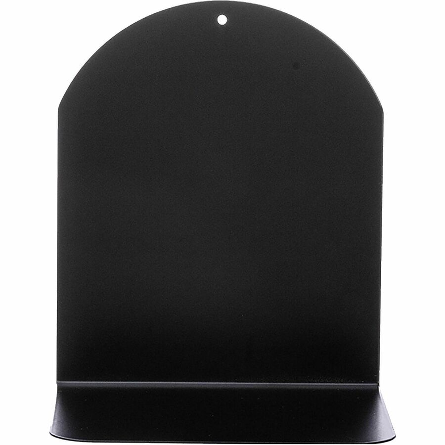 Business Source Steel Bookends - 7" Height - Magnetic - Black - Steel - 24 / Carton