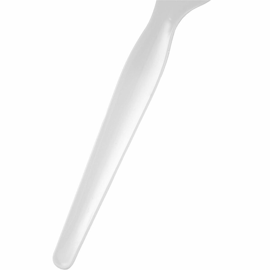 Genuine Joe Disposable Polystyrene Cutlery - Spoon - Spoon - Food, Cafeteria, Breakroom - Disposable - Polystyrene - Whi
