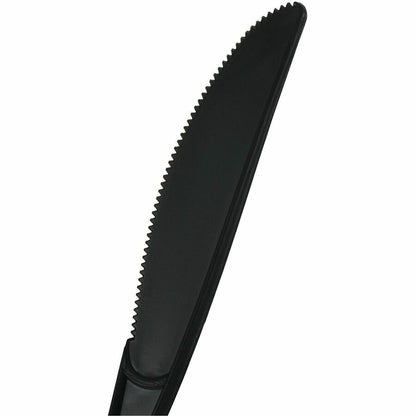 Genuine Joe Heavy-Weight Polypropylene Cutlery - Cutlery Set - Fork - Knife - Food, Cafeteria - Disposable - Polypropyle