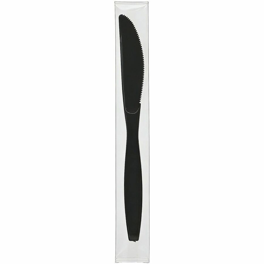 Genuine Joe Heavy-Weight Polypropylene Cutlery - Cutlery Set - Fork - Knife - Food, Cafeteria - Disposable - Polypropyle