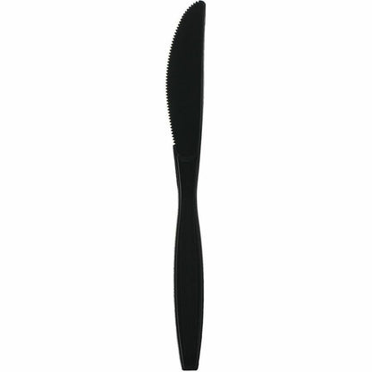 Genuine Joe Heavy-Weight Polypropylene Cutlery - Cutlery Set - Fork - Knife - Food, Cafeteria - Disposable - Polypropyle