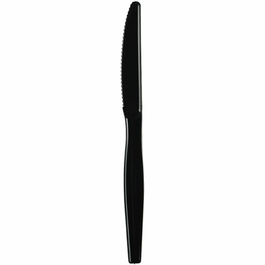 Genuine Joe Disposable Polystyrene Cutlery - Knife - Knife - Food, Cafeteria, Breakroom - Disposable - Polystyrene - Bla