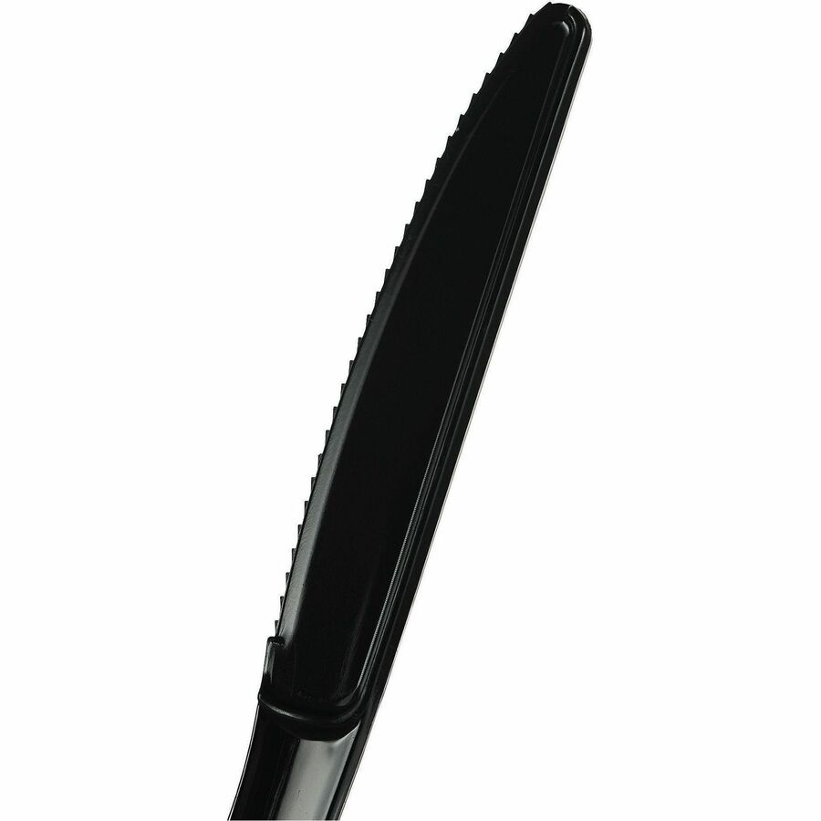 Genuine Joe Disposable Polystyrene Cutlery - Knife - Knife - Food, Cafeteria, Breakroom - Disposable - Polystyrene - Bla