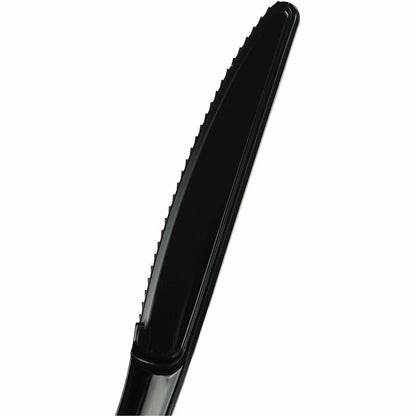 Genuine Joe Disposable Polystyrene Cutlery - Knife - Knife - Food, Cafeteria, Breakroom - Disposable - Polystyrene - Bla