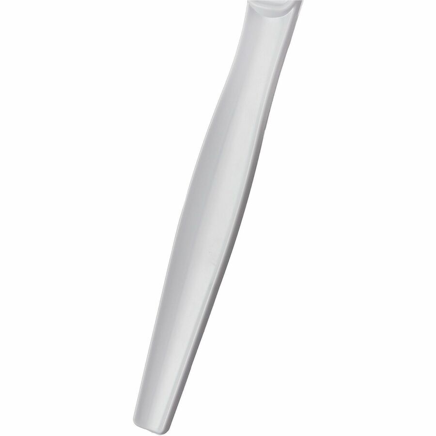 Genuine Joe Disposable Polystyrene Cutlery - Knife - Knife - Food, Cafeteria, Breakroom - Disposable - Polystyrene - Whi