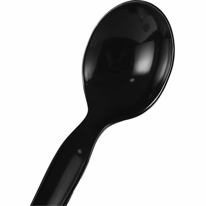 Genuine Joe Disposable Polystyrene Cutlery - Soup Spoon - Soup Spoon - Food, Cafeteria, Breakroom - Disposable - Polysty