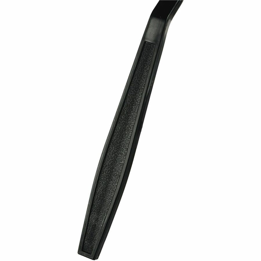 Genuine Joe Heavy-Weight Polypropylene Cutlery - Spoon - Spoon - Food, Cafeteria - Disposable - Polypropylene - Black - 