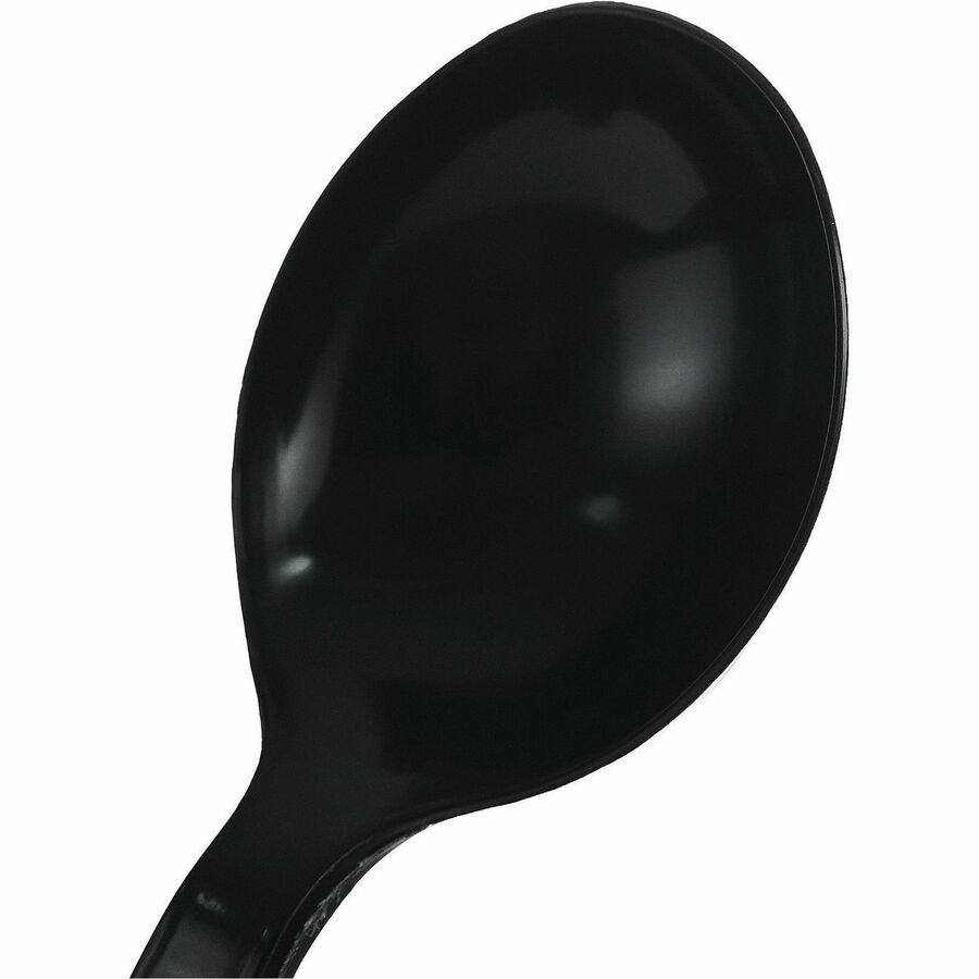Genuine Joe Heavy-Weight Polypropylene Cutlery - Cutlery Set - Soup Spoon - Fork - Food, Cafeteria - Disposable - Polypr
