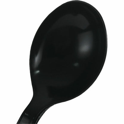 Genuine Joe Heavy-Weight Polypropylene Cutlery - Cutlery Set - Soup Spoon - Fork - Food, Cafeteria - Disposable - Polypr