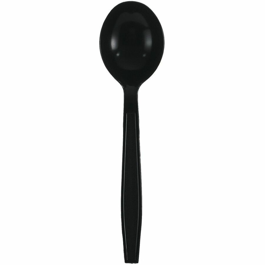 Genuine Joe Heavy-Weight Polypropylene Cutlery - Cutlery Set - Soup Spoon - Fork - Food, Cafeteria - Disposable - Polypr