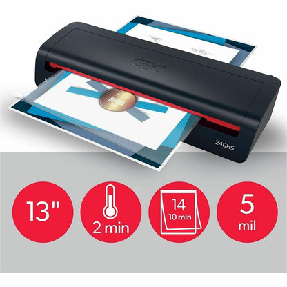 GBC 240HS Home Office A3 Laminator - Pouch - Release Lever - 18" Height x 3.4" Width x 5.9" Depth