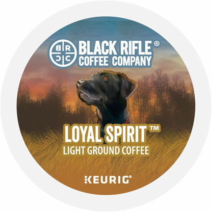 Black Rifle K-Cup, Pod Loyal Spirit Coffee - Compatible with Keurig Brewer - Light - K-Cup, Pod - Loyal Spirit - 22 Boxe
