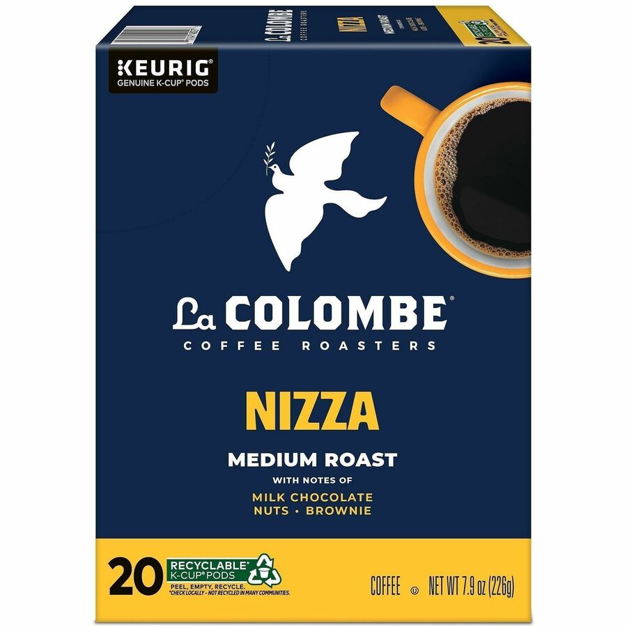 La Colombe K-Cup Nizza Coffee - Compatible with Keurig Brewer - Medium - K-Cup - Nizza - Kosher - 20 / Box