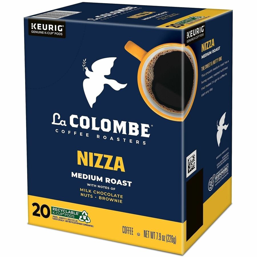 La Colombe K-Cup Nizza Coffee - Compatible with Keurig Brewer - Medium - K-Cup - Nizza - Kosher - 20 / Box
