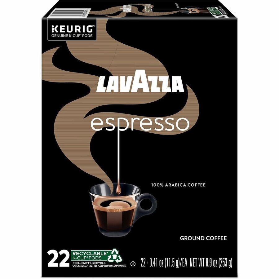 Lavazza K-Cup Espresso Italiano Coffee - Compatible with Keurig Brewer - Medium - K-Cup - Italian Espresso - Kosher - 22