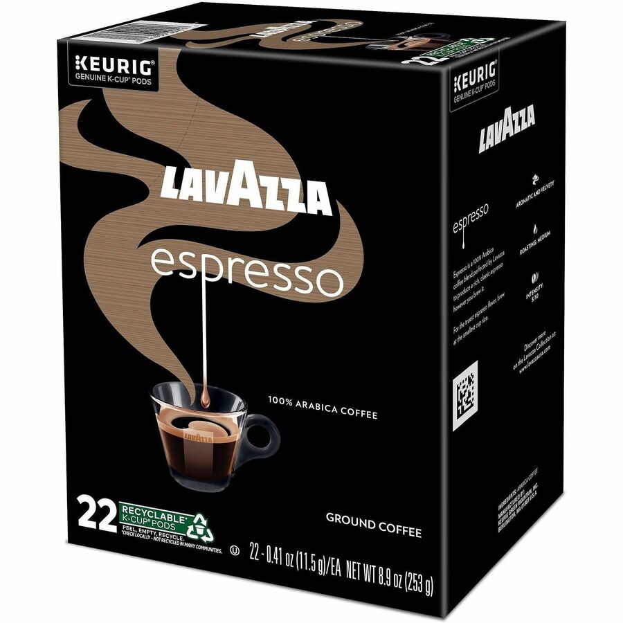 Lavazza K-Cup Espresso Italiano Coffee - Compatible with Keurig Brewer - Medium - K-Cup - Italian Espresso - Kosher - 22